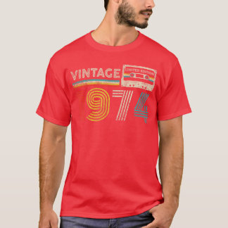 T-shirt Vintage 1974 Classic Birthday 1974 Cassetteape Vin