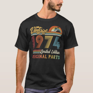 T-shirt Vintage 1974 Édition limitée Pièces originales