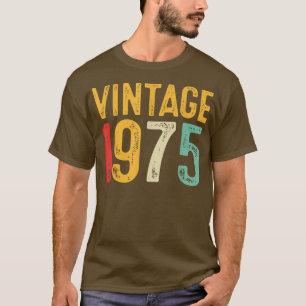 T-shirt Vintage 1975 47e anniversaire Décoration Hommes Fe