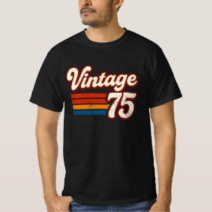 T-shirt Vintage 1975 Fabriqué en 1975 50e Anniversaire 50