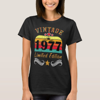 T-shirt Vintage 1977 45 Ans 45 Anniversaire