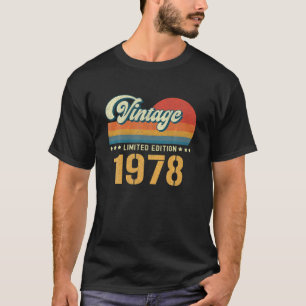 T-shirt Vintage 1978 Limited Edition 44Th Birthday 44 Year