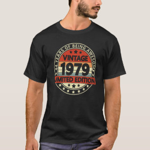 T-shirt Vintage 1979 44 Ans