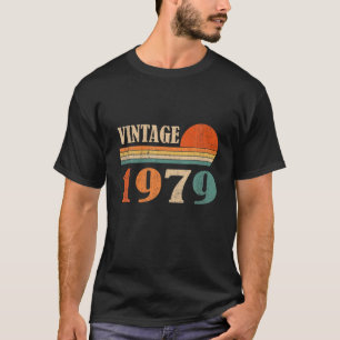 T-shirt Vintage 1979 Drôle 43 Ans Enfants Hommes Femmes 43