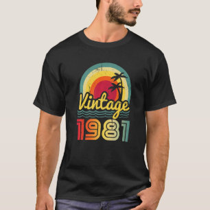 T-shirt Vintage 1981 41 Ans Hommes Et Femmes 41E Birt