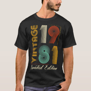 T-shirt Vintage 1981 Edition limitée