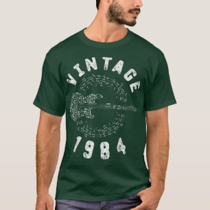 T-shirt Vintage 1984 Birthday Limited Edition Guitar Music
