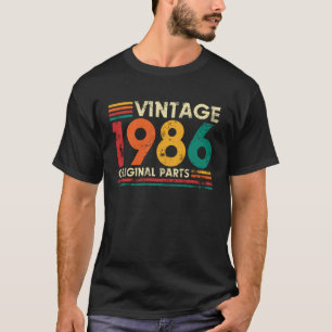 T-shirt Vintage 1986 Pièces Originales 40e Anniversaire