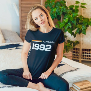 T-shirt Vintage 1992 21ème anniversaire, 30ème anniversair