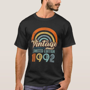 T-shirt Vintage 1992 30E Anniversaire Cadeaux Limited