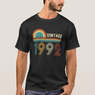 T-shirt Vintage 1992 30E Anniversaire Décoration 30 Ans
