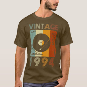 T-shirt Vintage 1994 Retro Record Player Anniversaire Viny
