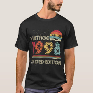 T-shirt Vintage 1998 Limited Edition 26e cadeau d'annivers