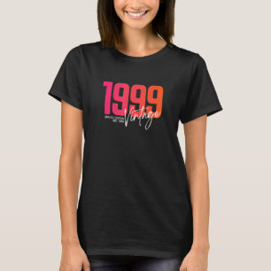 T-shirt Vintage 1999 24 Anniversaire Né en 1999 24t