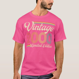 T-shirt Vintage 2000 Limited Edition 23 Anniversaire