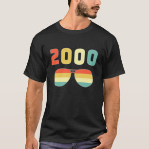 T-shirt Vintage 2000 pour les femmes Retro 2000 Anniversai