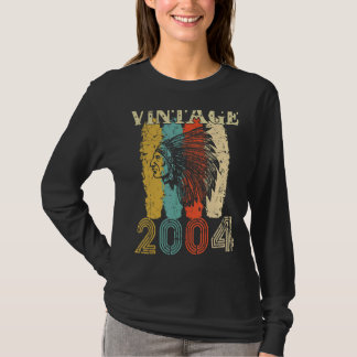 T-shirt Vintage 2004 18 Ans Hommes Et Femmes 18E Birt