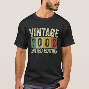 T-shirt Vintage 2006 16 Ans 16e Anniversaire