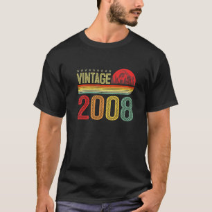 T-shirt Vintage 2008 Anniversaire 14 Ans Amusant 14ème Ann