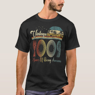 T-shirt Vintage 2009 14ème Anniversaire 14 Anniversaire Po