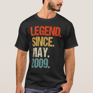 T-shirt vintage 2009 14ème anniversaire rétro 14 ans