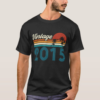 T-shirt Vintage 2015 Anniversaire Rétro Vintage garçon