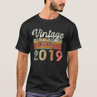 T-shirt Vintage 2019 Meilleur Du 3E Anniversaire Garçon Fi
