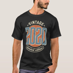 T-shirt Vintage 2020 Naissance Année 2 ans