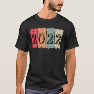 T-shirt Vintage 2022 Paint, 2022 COLORFULL VINTAGE DESIGN