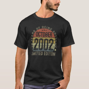 T-shirt Vintage 20e anniversaire Octobre 2002 20 ans 1