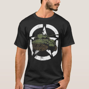 T-shirt Vintage 2ÈME GUERRE MONDIALE Sherman Tank