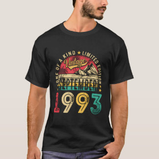 T-shirt Vintage 30E 30 Ans Hommes Femmes Vintage Septem
