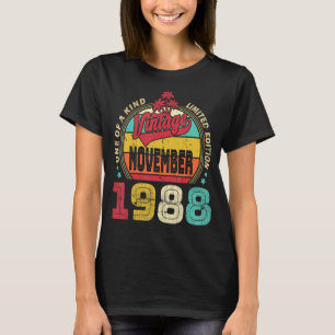 T-shirt Vintage 34ème anniversaire stupéfiant depuis novem