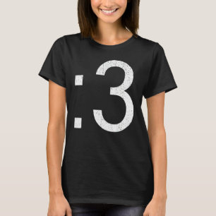 T-shirt Vintage 3 visage de chat inversé
