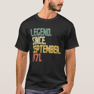 T-shirt Vintage 50 ans - Drôle légende depuis septembre