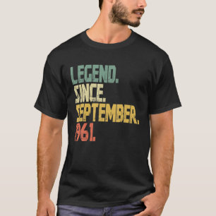 T-shirt Vintage 60 ans - Drôle légende depuis septembre