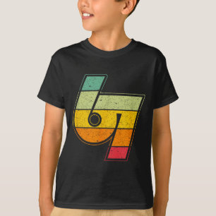 T-shirt Vintage 6 7 Mème Logo Six Sept Namasté Drôle de Ha