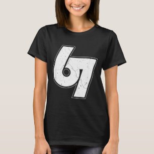 T-shirt Vintage 6 7 Mème Six Sept Namasté Drôle Halloween