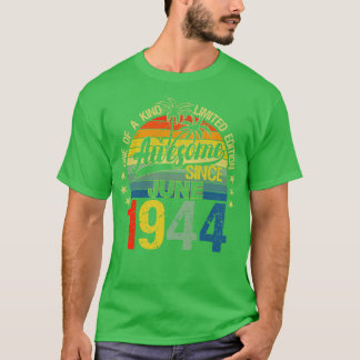 T-shirt Vintage 78 Ans Juin 1944 Décorations 78th Bi