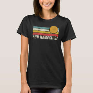 T-shirt Vintage 80s Sunset Summer Retro Style New Hampshir