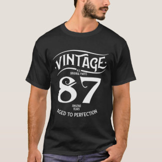 T-shirt Vintage 87 Années Incroyables 87e Anniversaire Drô