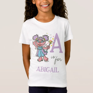 T-Shirt Vintage - A est pour Abby   Ajouter Votre Nom