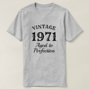 T-shirt Vintage âge à la perfection 50e anniversaire mas
