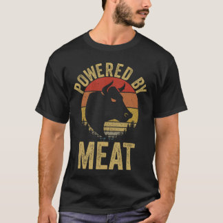 T-shirt Vintage alimenté par la viande Carnivore Mangeur d