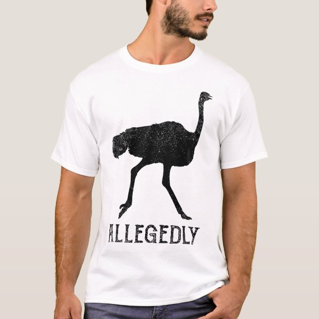 T-shirt Vintage Allégué Ostrich (Devant)