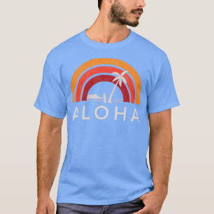 T-shirt Vintage Aloha Beach Palm Tree Hawaii Surf Hawaii