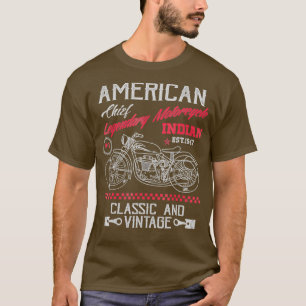 T-shirt Vintage American Motorcycle