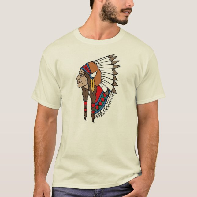 T-shirt Vintage amérindien (Devant)