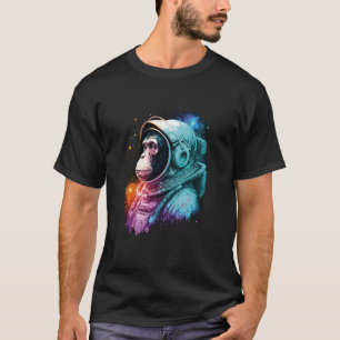 T-shirt Vintage Astronaut Monkey Chimp Cosmonaut Cool Hip