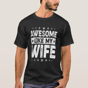 T-shirt Vintage Awesome Comme Ma Femme Retro Famille Paren